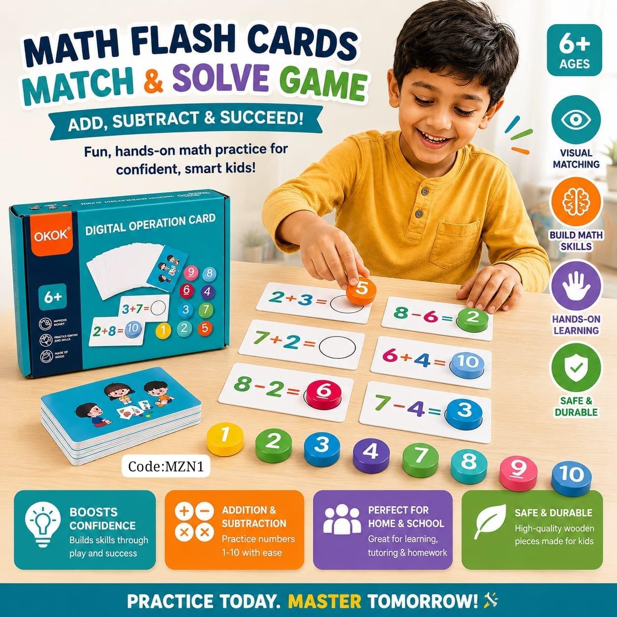 MATHS FLASH CARD
